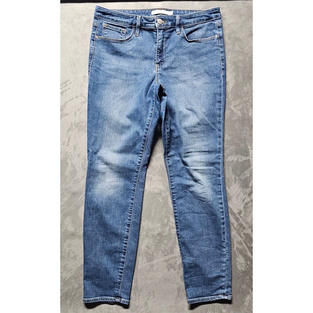 Athleta Sculptek Skinny Jeans Medium Wash Denim Womens Size 12 - Picture 3 of 13